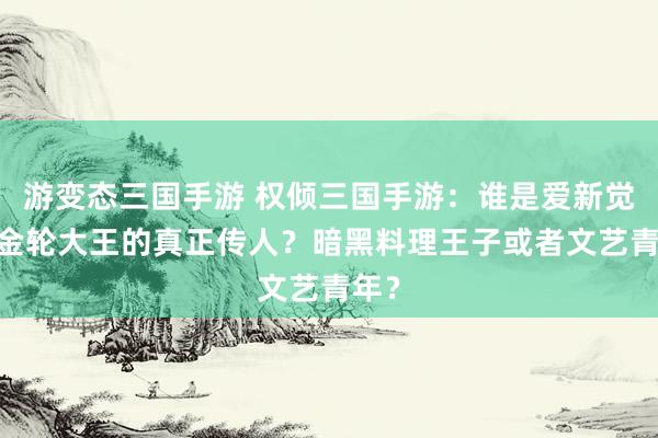 游变态三国手游 权倾三国手游：谁是爱新觉罗·金轮大王的真正传人？暗黑料理王子或者文艺青年？